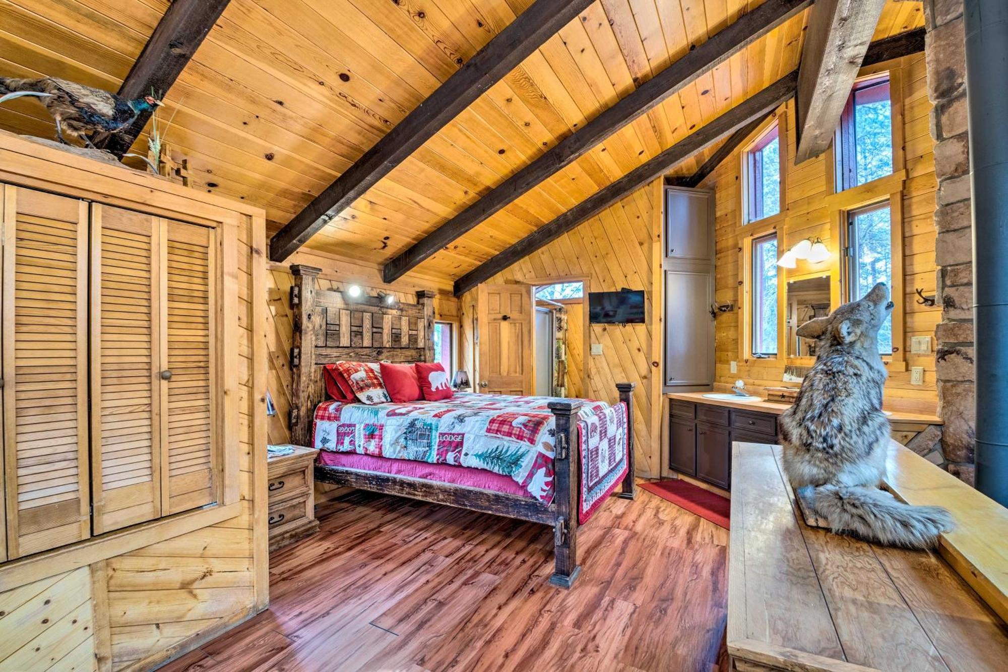 Unique Bear Country Cabin In Ruidoso With Hot Tub! Esterno foto